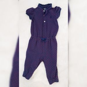 6M Girl Ralph Lauren Baby Romper